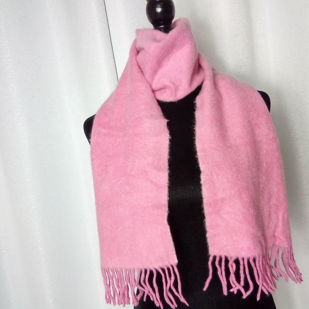 Express Pink Two-Toned Cashmere Scarf
